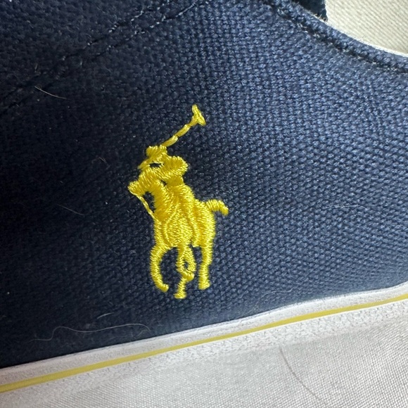 Polo by Ralph Lauren Cantor blue canvas shoes with laces size 9.5 - Picture 8 of 14